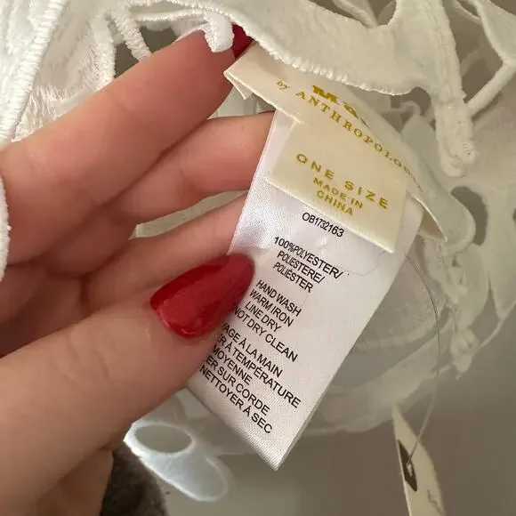 Anthropologie Maeve Maeve Floral Lace Vest OS NEW WITH TAGS - Picture 5 of 7